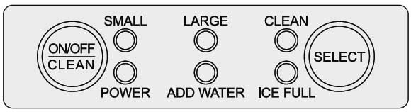 Silonn Slim06 ice maker control panel