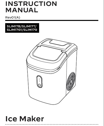 SILONN SLIM17 Countertop Ice Maker User Manual